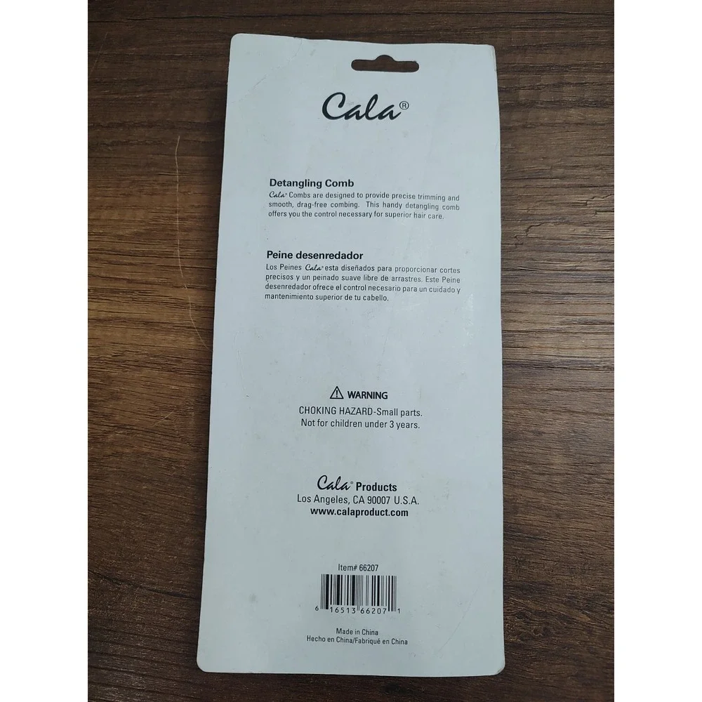 Cala Pink detangling hair comb NOS B4